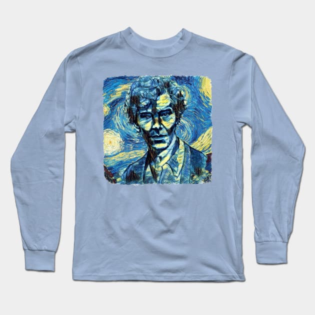 Sherlock Van Gogh Style Long Sleeve T-Shirt by todos